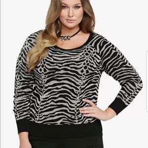 Torrid Zebra Print Sweater
